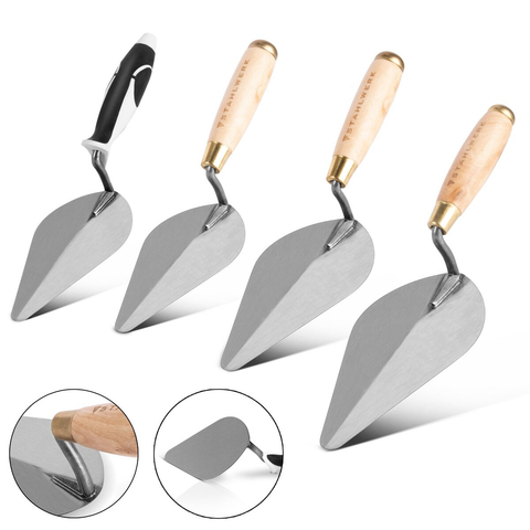 A trowel is a handheld gardening tool with a pointed, scoop-shaped metal blade used for digging, planting, and transferring soil, compost, or other materials in the garden