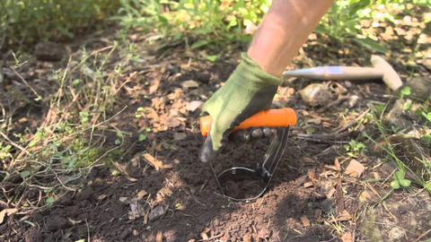 Bulb planter is a handy tool for quickly and easily creating holes for planting bulbs in the garden