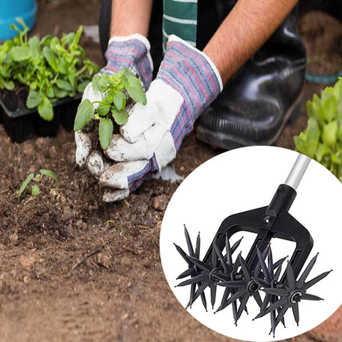 Hand cultivator is a handheld tool used for loosening soil, removing weeds, and aerating the soil in small garden beds and containers