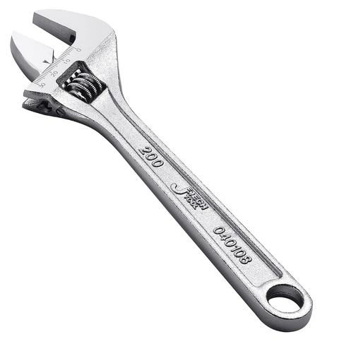 Adjustable wrench tackles various nut and bolt sizes