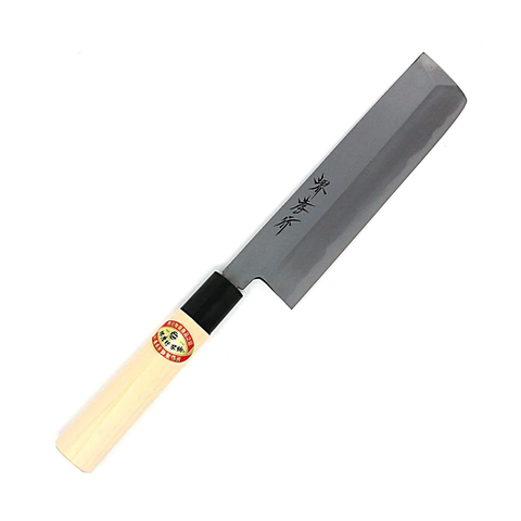 Usuba is dedicated to precise vegetable cutting with its flat, single-beveled blade.