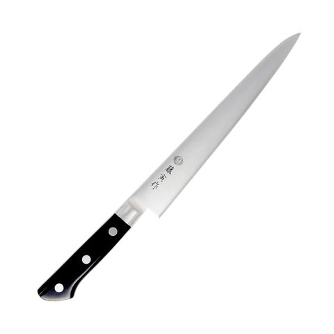 Sujihiki excels in precise slicing of meats and fish, favored for its long, narrow blade.