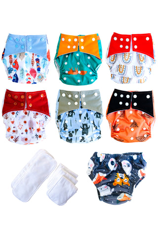 Cloth Nappy Collection - Woodland Design