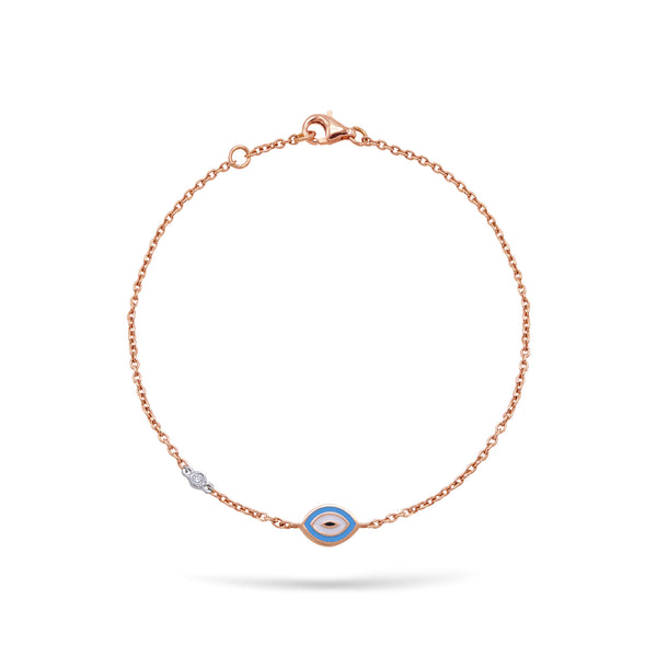 Gilda Evil Eye | Diamond Bracelet | 0.01 Cts. | 14K Gold – Gilda