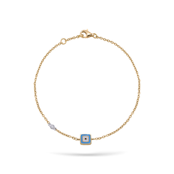 Gilda Evil Eye | Diamond Bracelet | 0.01 Cts. | 14K Gold – Gilda