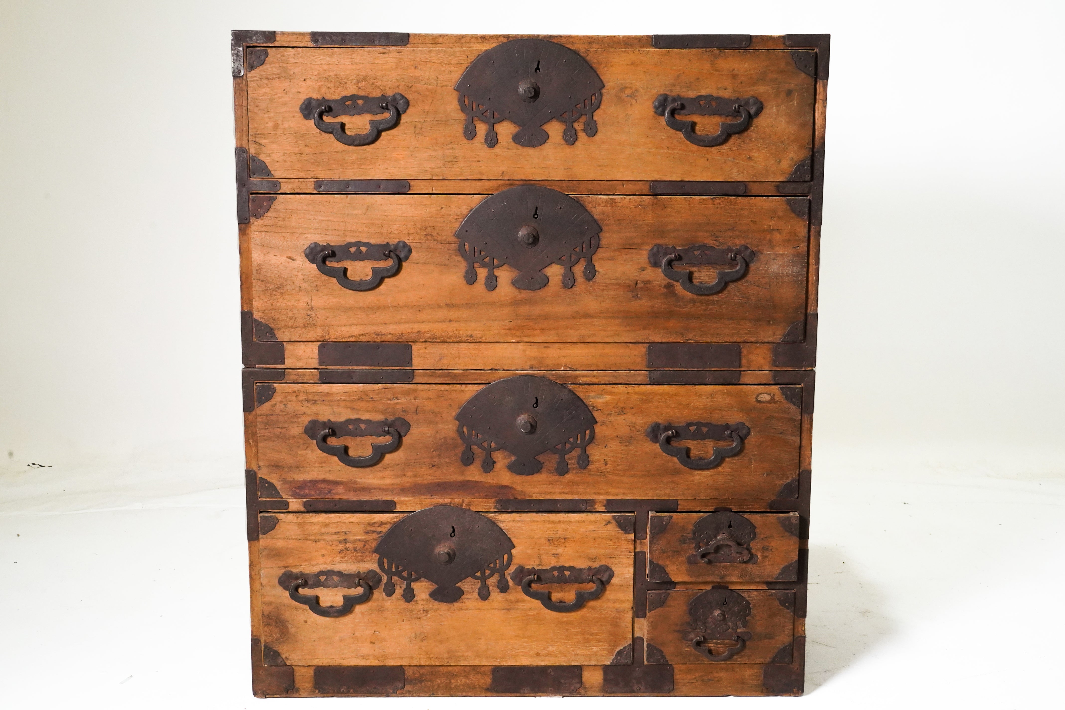 A 2-part Japanese Tansu Storage Chest