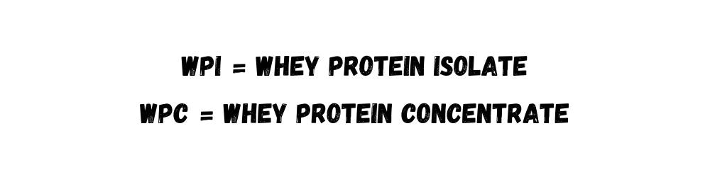 Whey protein isolate and concentrate