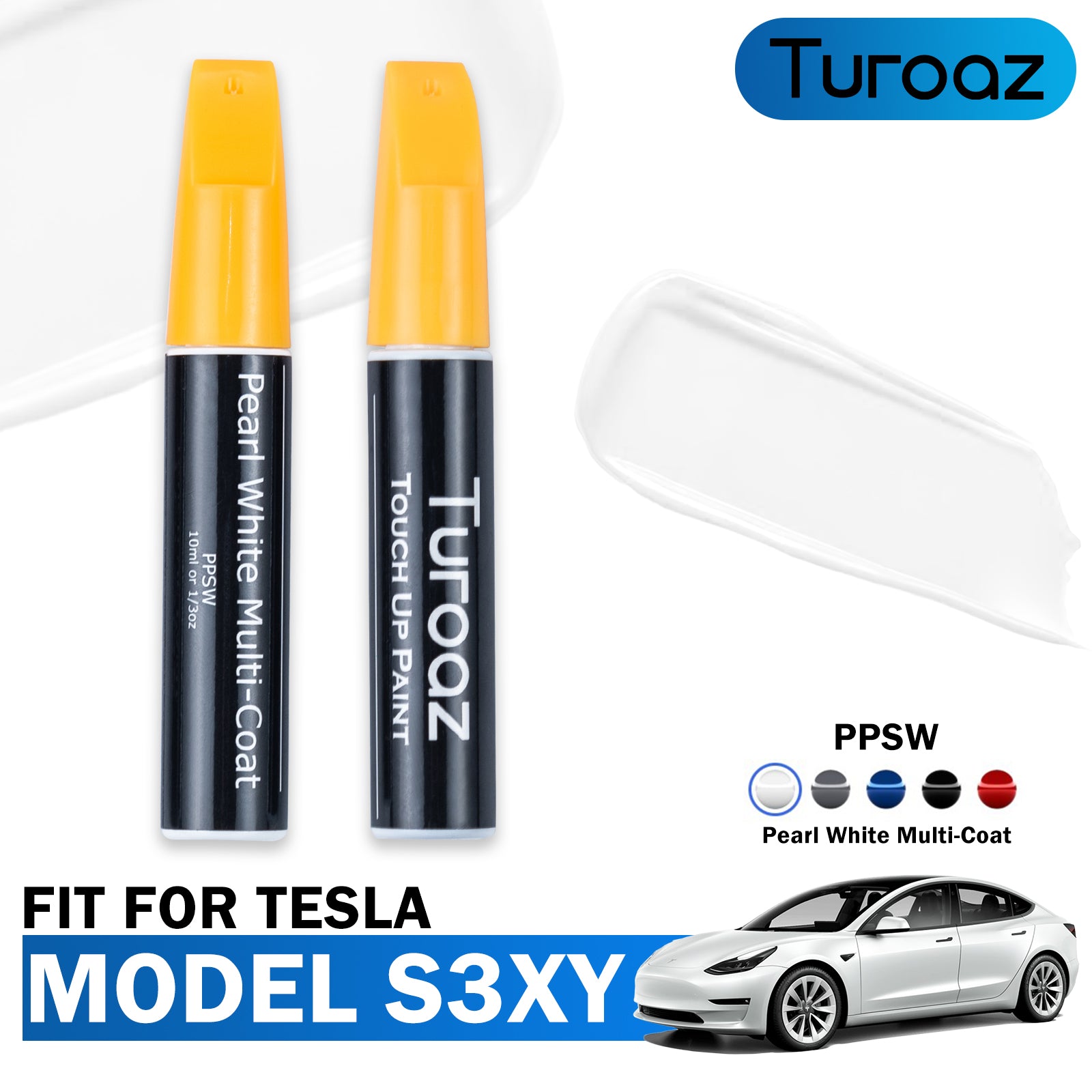 Tesla Model 3 Pearl Multicoat PPSW Stylo Retouche Peinture