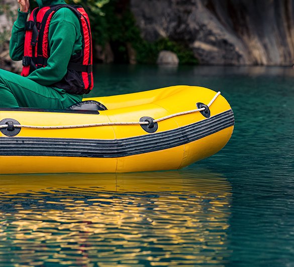 Boatify One Person Inflatable White Water River Raft Inflatable