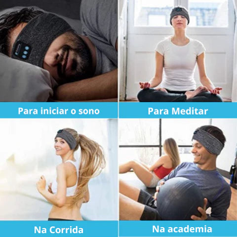 Tapa Olho De Dormir C/ Fone De Ouvido Bluetooth - Sleep Mask™