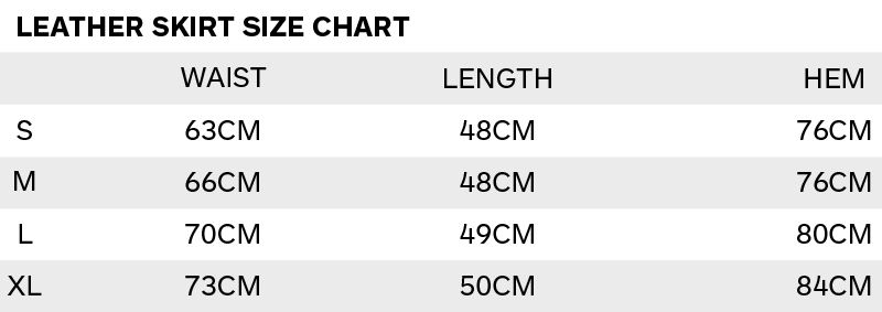 Catwalk Footwear Size Chart