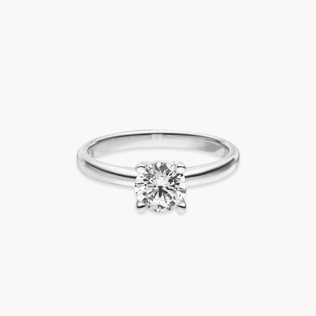 Unique Engagement Ring, 18K Gold Ring, Simple Diamond Ring, Made in Italy  0.3 CT DIAMOND R335WD -  Canada