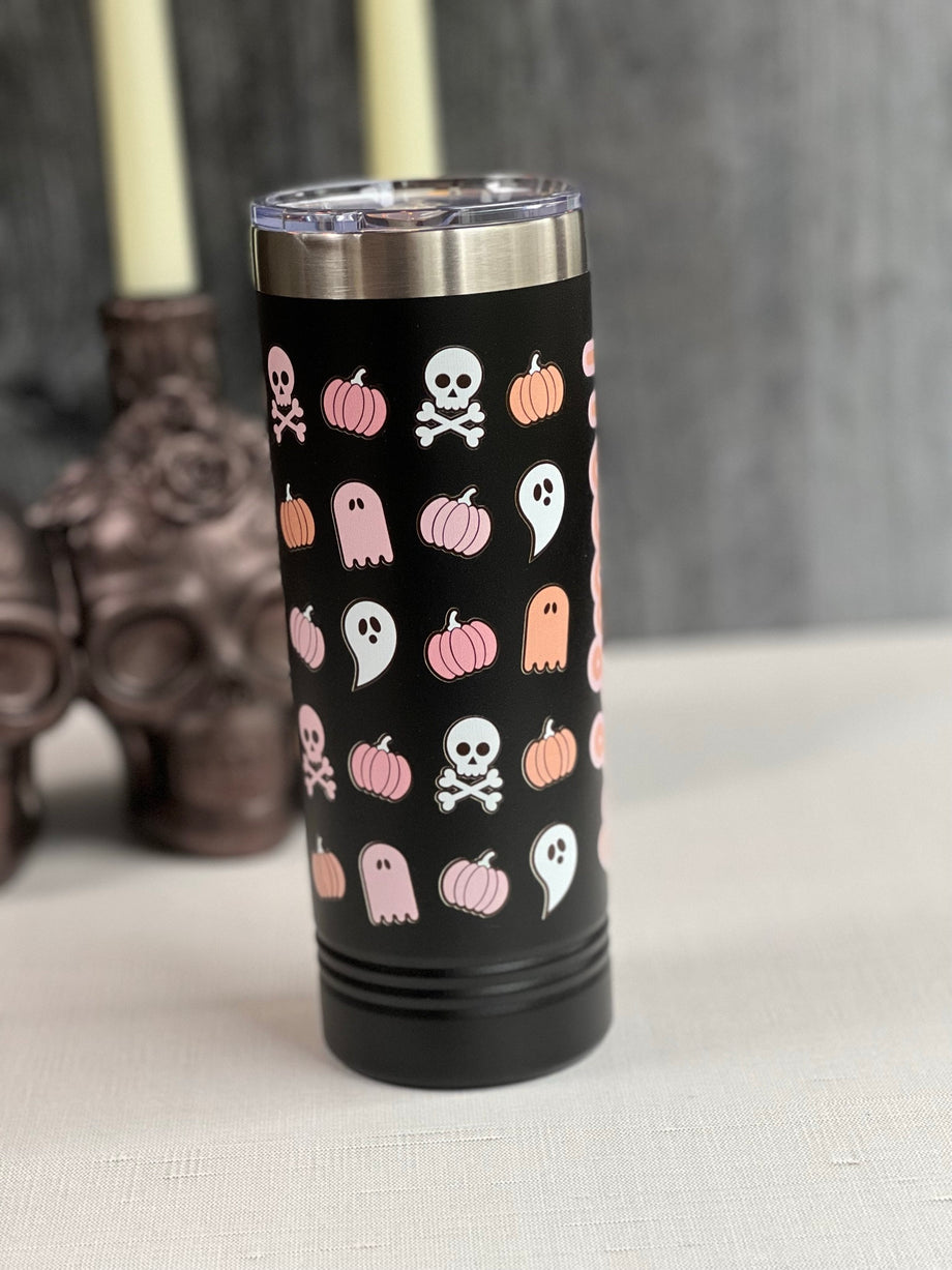 Stanley Travel Quencher Tumbler - Cute Ghosts - Spooky - Halloween