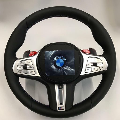 BMW OEM F10 M5 Steering Wheel Tri-Color Stitching Sport Automatic