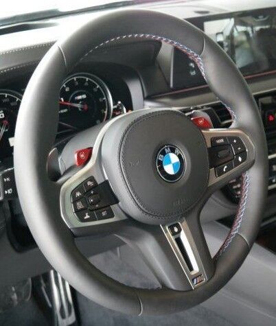 BMW OEM F10 M5 Steering Wheel Tri-Color Stitching Sport Automatic