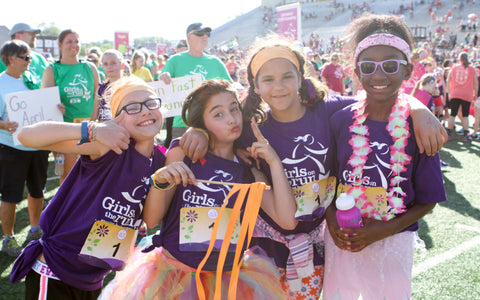 Group of Girls in Purple
