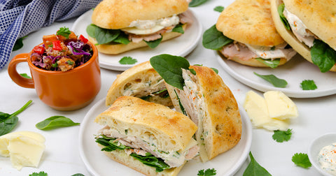 Turkey Cilantro Crema Sandwich