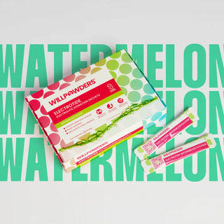 Watermelon-flavoured, sugar-free electrolyte sachets