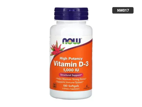 Now Vitamin D3 1000 IU 180 Softgels