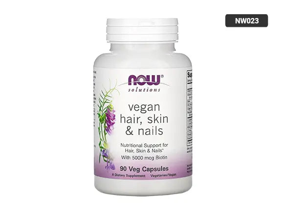Now Vegan Hair, Skin & Nails 90 Veg Capsules
