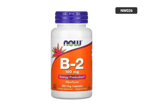 Now Vitamin B-2 100mg 100 Capsules