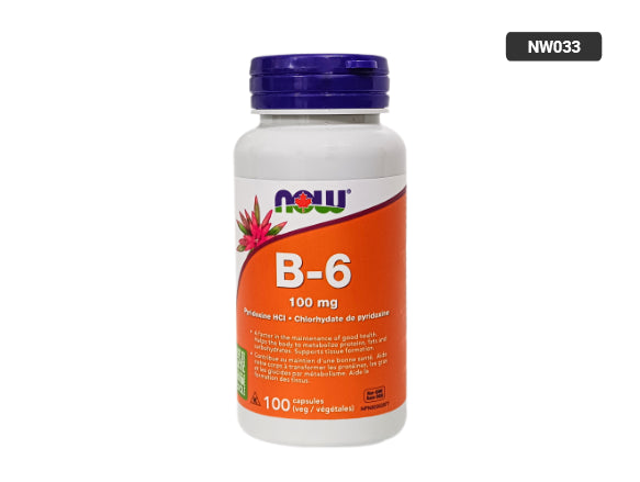Now B-6 100mg 100 Capsules