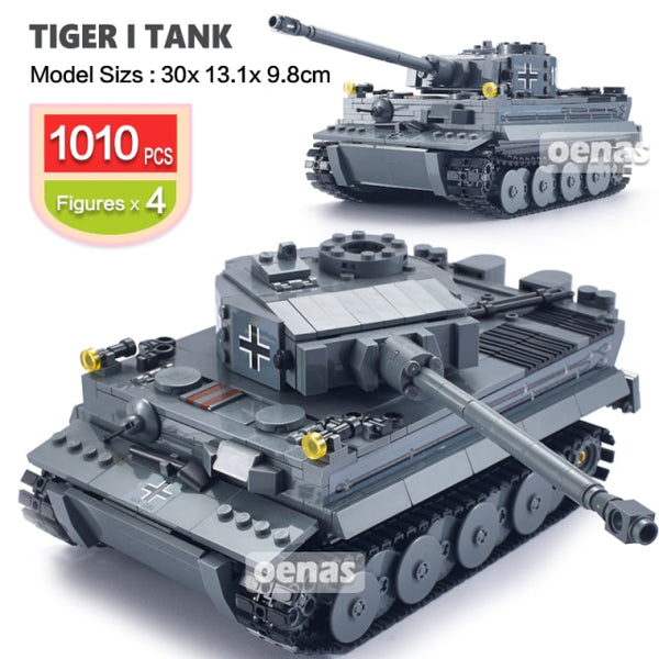 Loepard 2 II Type 99 T90 Tiger Main Tank Block Model