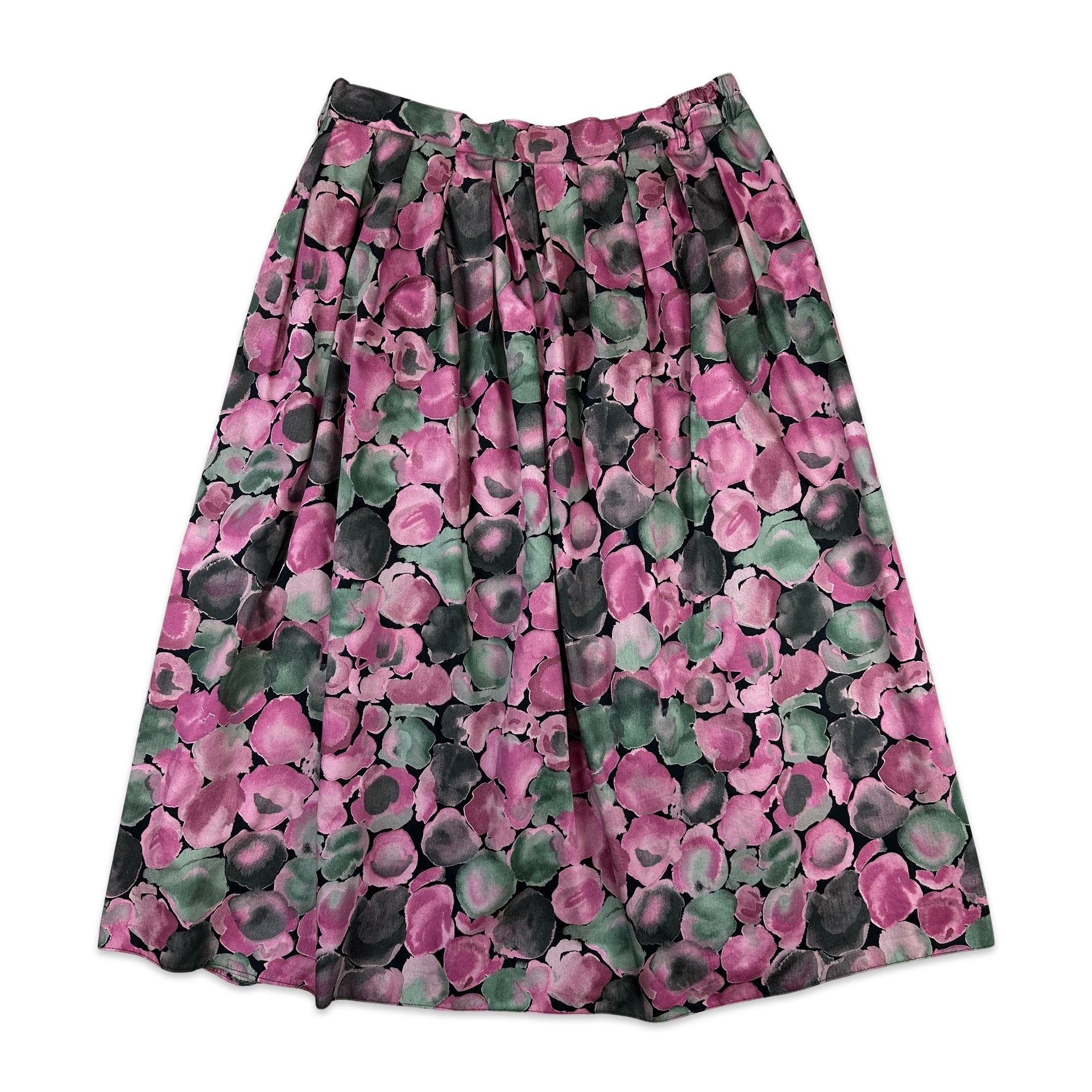 Pink floral vintage skirt hotsell