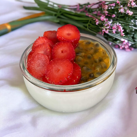 panna cotta fraise