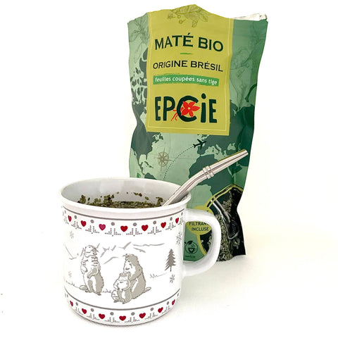 kit maté epcie.fr avec bombilla incluse paille filtrante pour cocktails avec goupillon pour maté bio