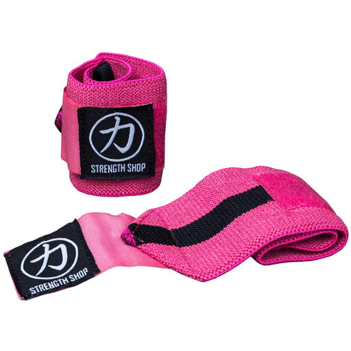 Heavy Wrist Wraps, Black/Red - IPF Approved, Strength Shop