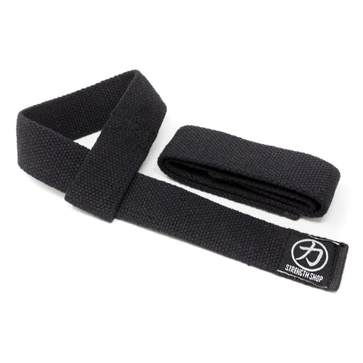 Black W8TRAIN Padded Figure-8 Wrist Lifting Straps for Powerlifting, D –  w8train