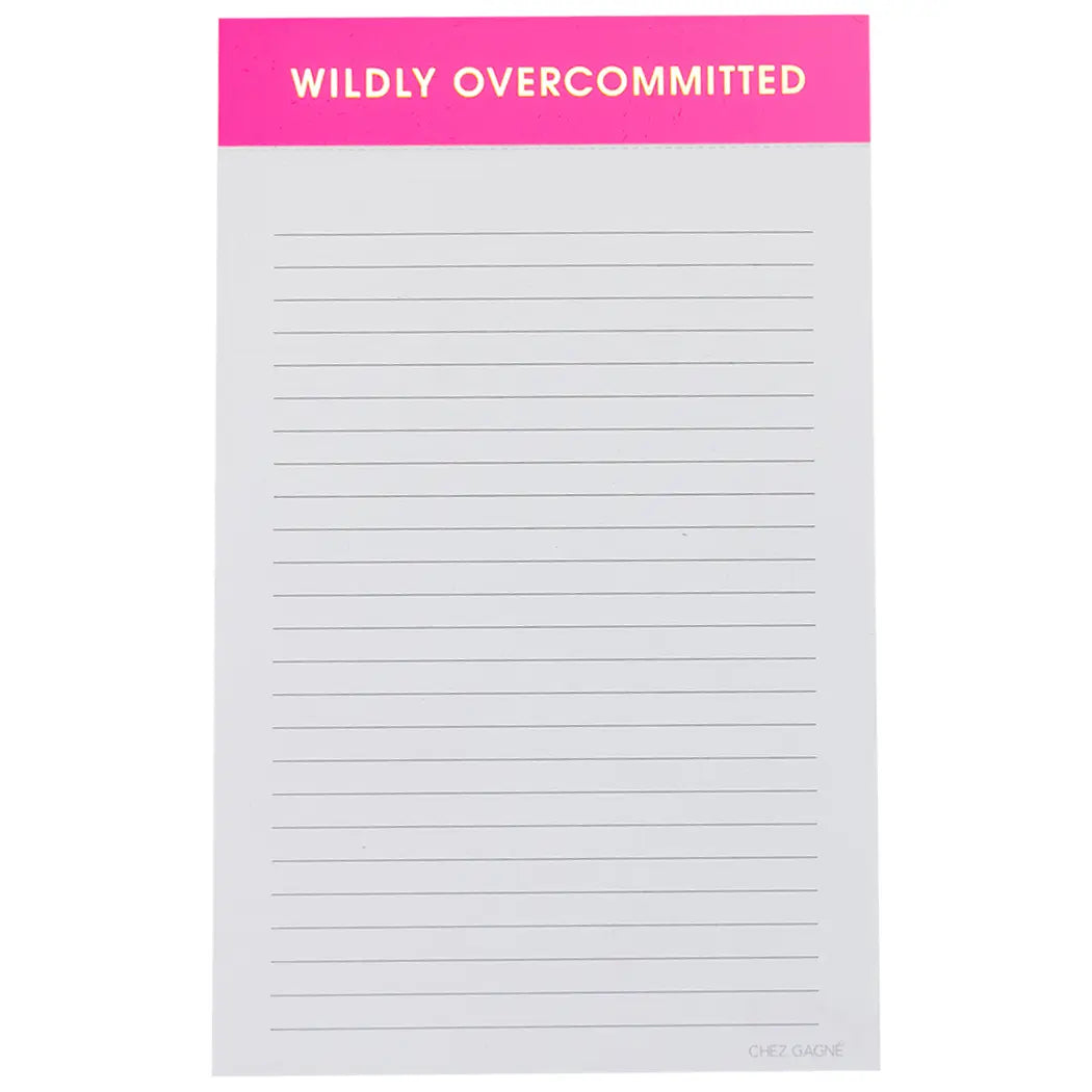 Chez Gagne' Notepad | Wildly Overcommitted | $14
