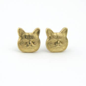 Peachtree Lane Brass | Cat | Earrings | $22