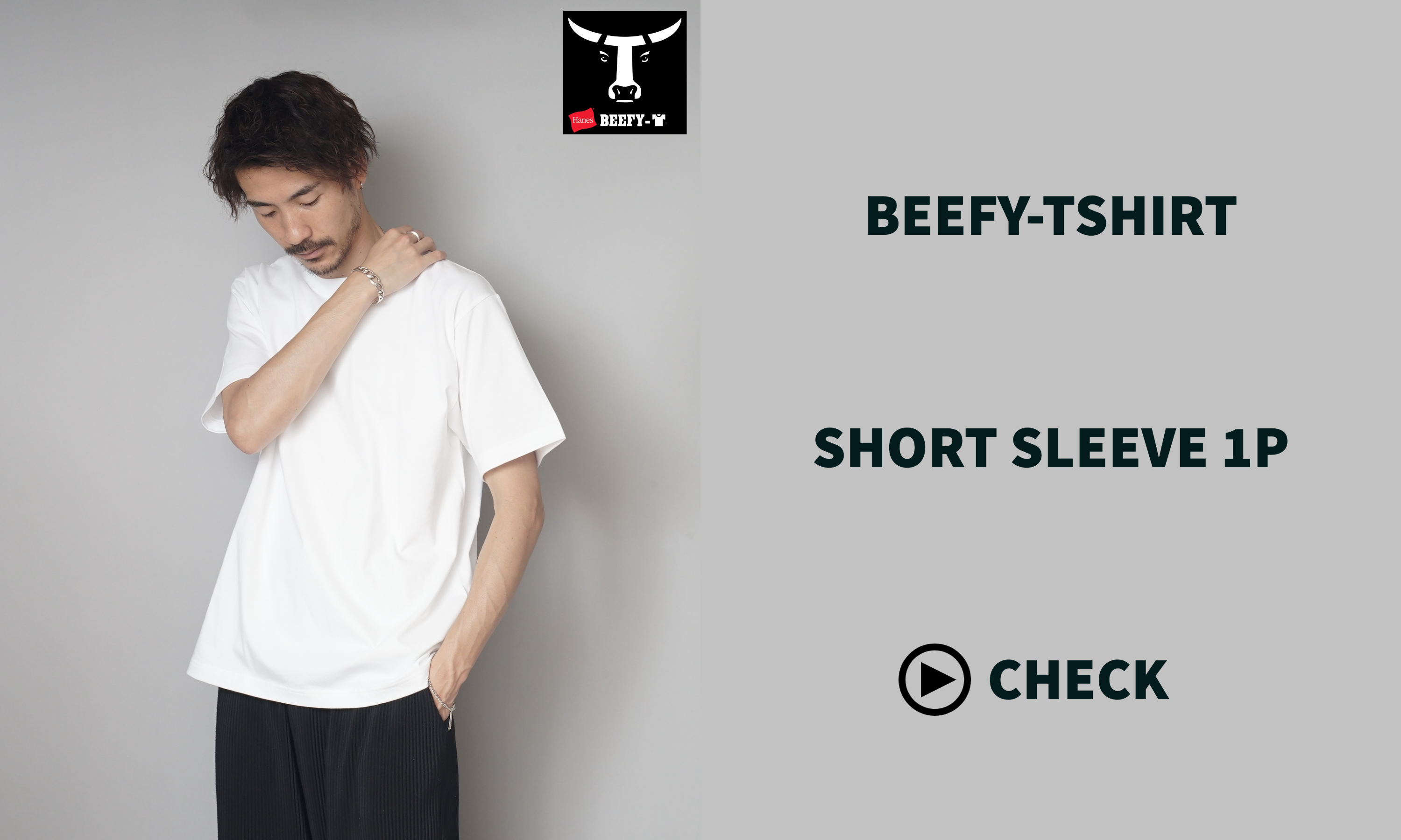 秋田店 【超希少】Hanes ヘインズ BEEFY スイミングTシャツ シングル