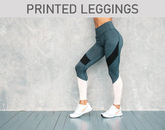 SEE OUR RANGE OF PRINTED LEGGINGS FOR SALE AT THE HOME FITNESS CORP