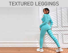 SEE OUR RANGE OF TEXTURED GYM AND YOGA WORKOUT YOGA PANTS FOR SALE AT THE HOME FITNESS CORP