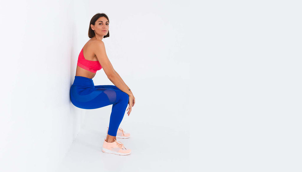 The wall sit exercise is great for toning your legs and glutes