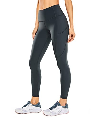 CRZ YOGA Women's Naked Feeling Workout Leggings 25 Inches - High Waisted  Yoga Pants with Side Pockets Melanite – The Home Fitness Corp