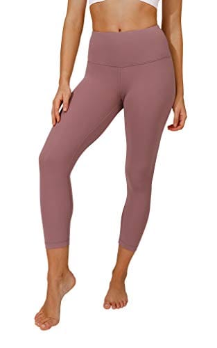 Yogalicious High Waist Ultra Soft Lightweight Capris - High Rise Yoga Pants  - Dawn Pink Nude Tech – The Home Fitness Corp