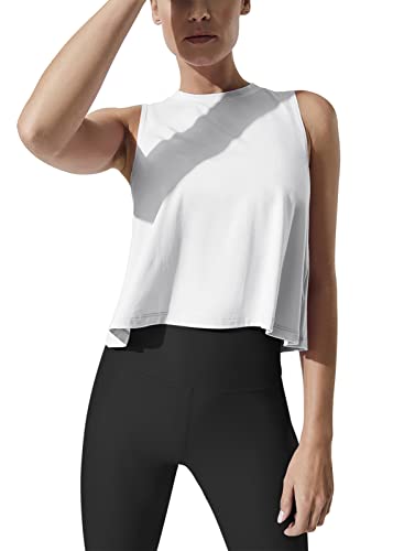 complicaties Ruïneren Blaast op Mippo Cropped Workout Tops for Women Cute Workout Shirts Sleeveless Tops  Womens Crop Muscle Tanks Flowy Loose Crop Tops High Neck Tank Tops White M  – The Home Fitness Corp