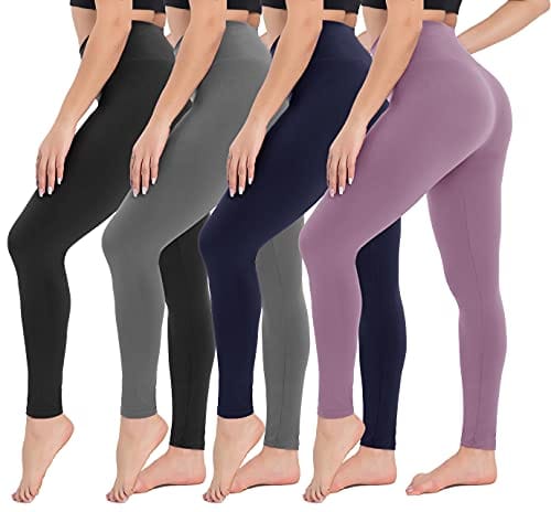 CAMPSNAIL 4 Pack High Waisted Leggings for Women- Soft Tummy Control  Slimming Yoga Pants for Workout Running Reg & Plus Size – The Home Fitness  Corp