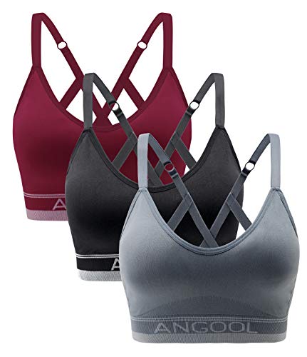 save money with deals S & A, ANGOOL Sy S Br W, L M St Yoga Bra W P S B Ae S  W 3 Pack : C Find new online shopping Free shipping service profesi-unm.com