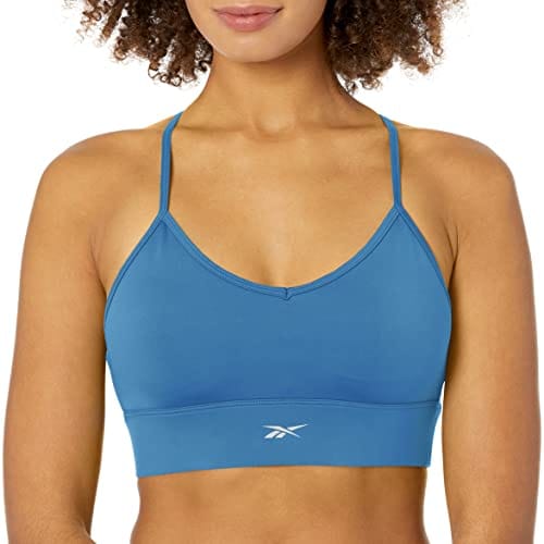 Reebok Women's Standard Tri-Back Sports Bra, Light Support, Quartz