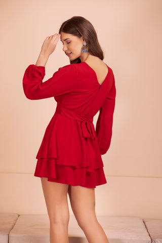 RED hot playsuit