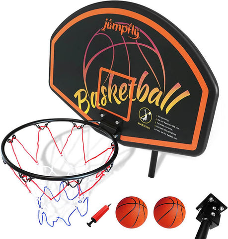 jumpfly hard material trampoline basketball hoop