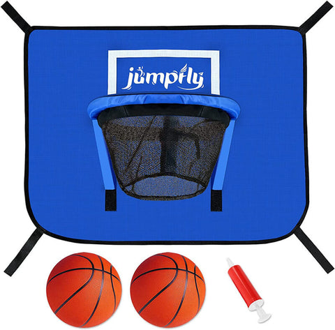 jumpfly soft material trampoline basketball hoop