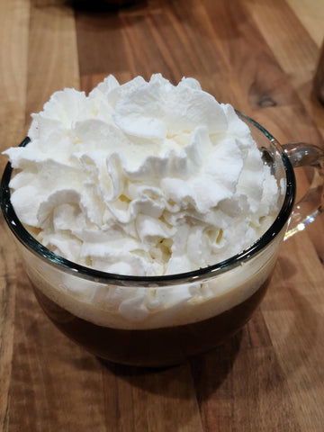 whippedcream and coffee