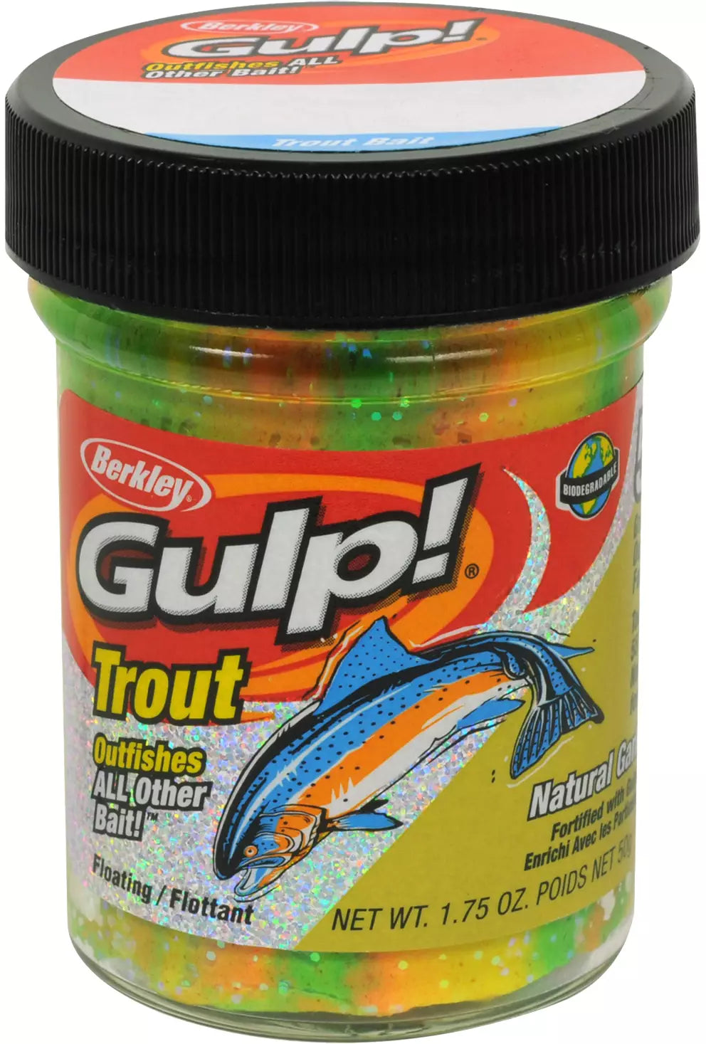 Berkley Gulp! Trout Dough Bait Rainbow Candy 1.75oz