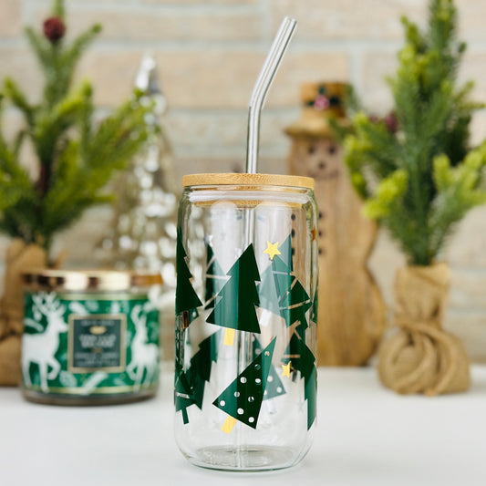 Slay the Holiday's Christmas Glass Cup, 16oz Beer Can Glass, Christmas –  Bodhi Life Design